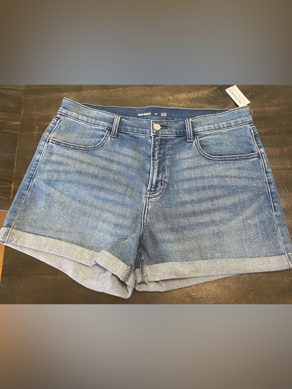 Old Navy Light Blue Mid Rise WOW Shorts